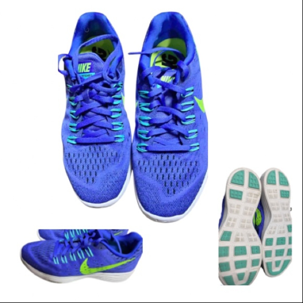 Nike Blue & Green Tennis Shoes Size 8